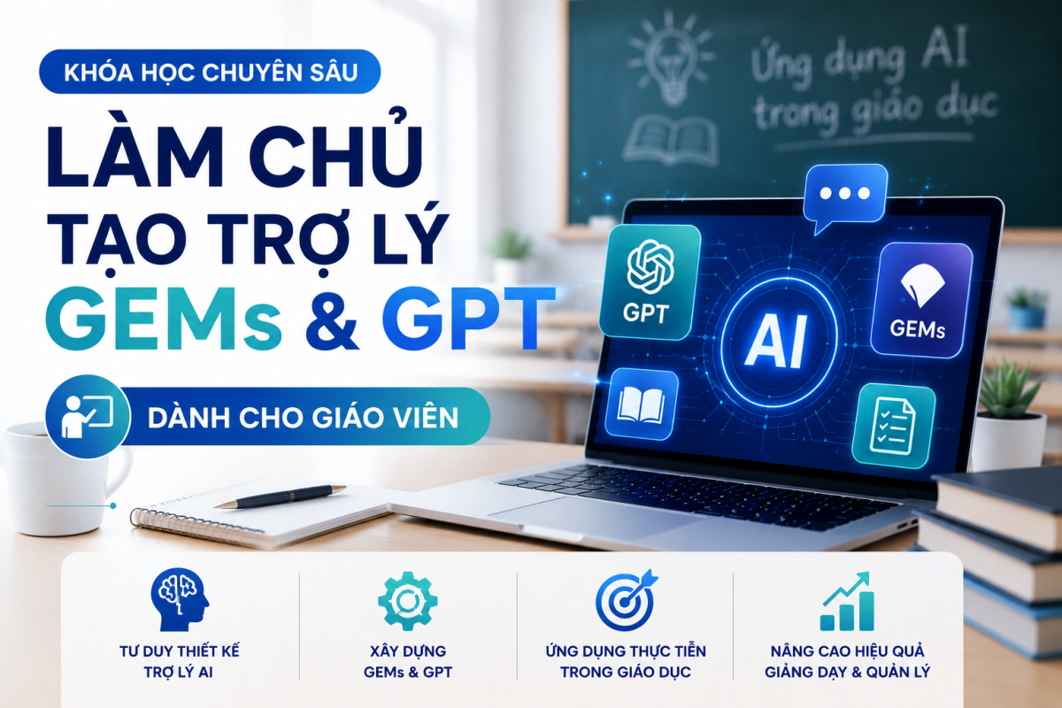 Chương Trình Đào Tạo Chuyên Sâu “Làm Chủ Tạo Trợ Lý GEMS Và GPT Dành Cho Giáo Viên”