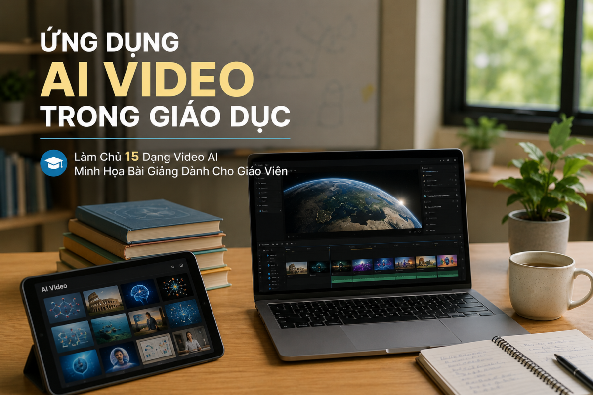“Ứng Dụng AI Video Trong Giáo Dục – Làm Chủ 15 Dạng Video AI Minh Họa Bài Giảng Dành Cho Giáo Viên”