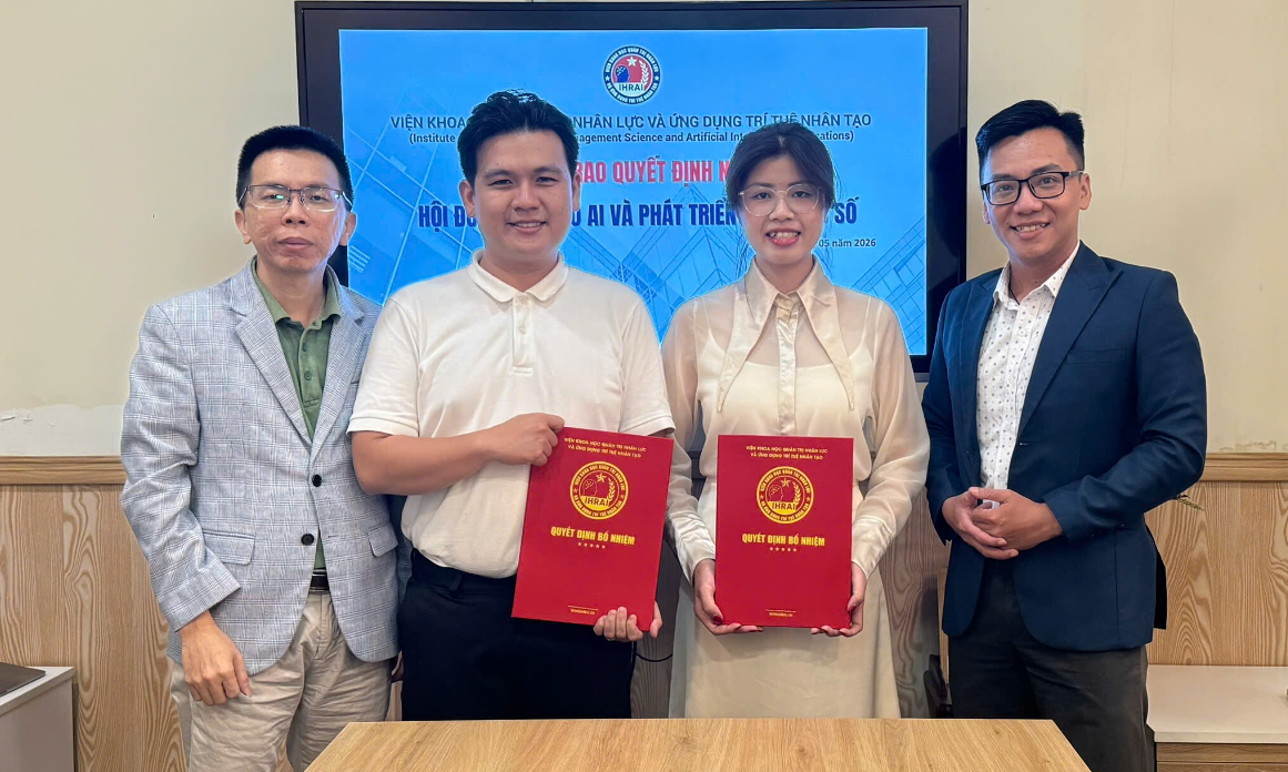 IHRAI trao quyết định bổ nhiệm thành viên Hội đồng Đào tạo AI và phát triển nhân lực số tại Tp.HCM