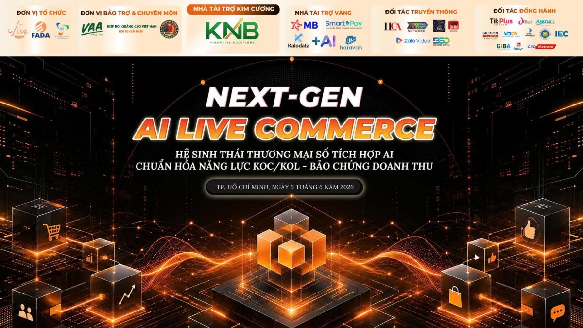IHRAI đồng hành bảo trợ chuyên môn sự kiện “Next-Gen AI Live Commerce 2026”