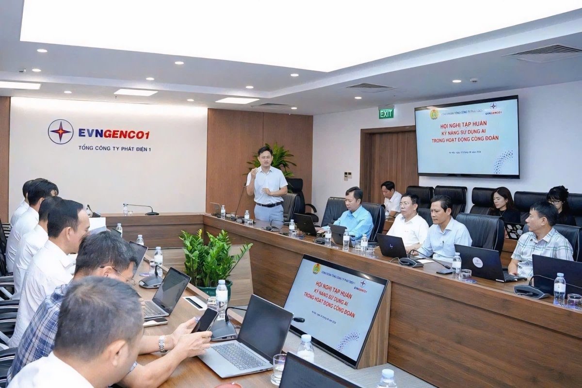 Công đoàn EVNGENCO1 nâng cao năng lực ứng dụng AI trong hoạt động công đoàn