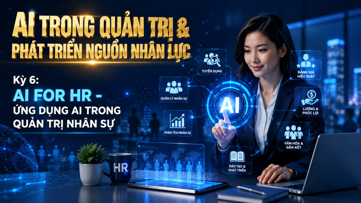 AI trong quản trị & phát triển nguồn nhân lực - Kỳ 6: AI For HR – Ứng Dụng AI Trong Quản Trị Nhân Sự